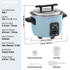 VEVOR Commercial Rice Cooker, 40-Cup Rice Cooker, 8.45 Qt / 8 Liter Large Rice Cooker and Warmer with Nonstick Inner Pot, Fast Cooking and 24-Hour Keep Warm, with Rice Cup and Paddle, for Restaurant