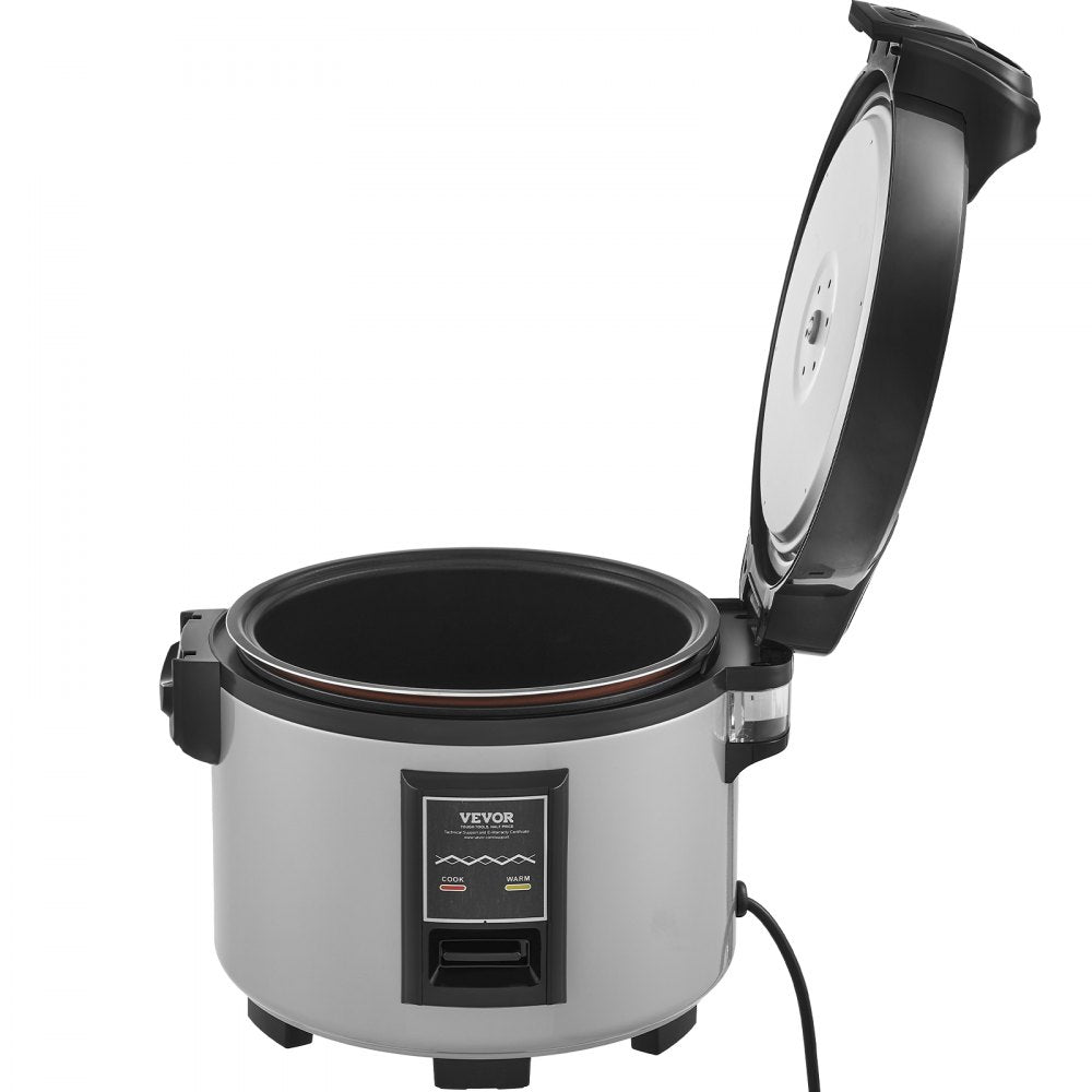 VEVOR Commercial Rice Cooker, 60-Cup Rice Cooker, 13.74 Qt / 13 Liter Large Rice Cooker and Warmer with Nonstick Inner Pot, Fast Cooking and 12-Hour Keep Warm, with Rice Cup and Paddle, for Restaurant