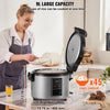 VEVOR Commercial Rice Cooker, 45-Cup Rice Cooker, 9.51 Qt / 9 Liter Large Rice Cooker and Warmer with Nonstick Inner Pot, Fast Cooking and 12-Hour Keep Warm, with Rice Cup and Paddle, for Restaurant