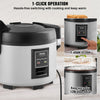 VEVOR Commercial Rice Cooker, 45-Cup Rice Cooker, 9.51 Qt / 9 Liter Large Rice Cooker and Warmer with Nonstick Inner Pot, Fast Cooking and 12-Hour Keep Warm, with Rice Cup and Paddle, for Restaurant