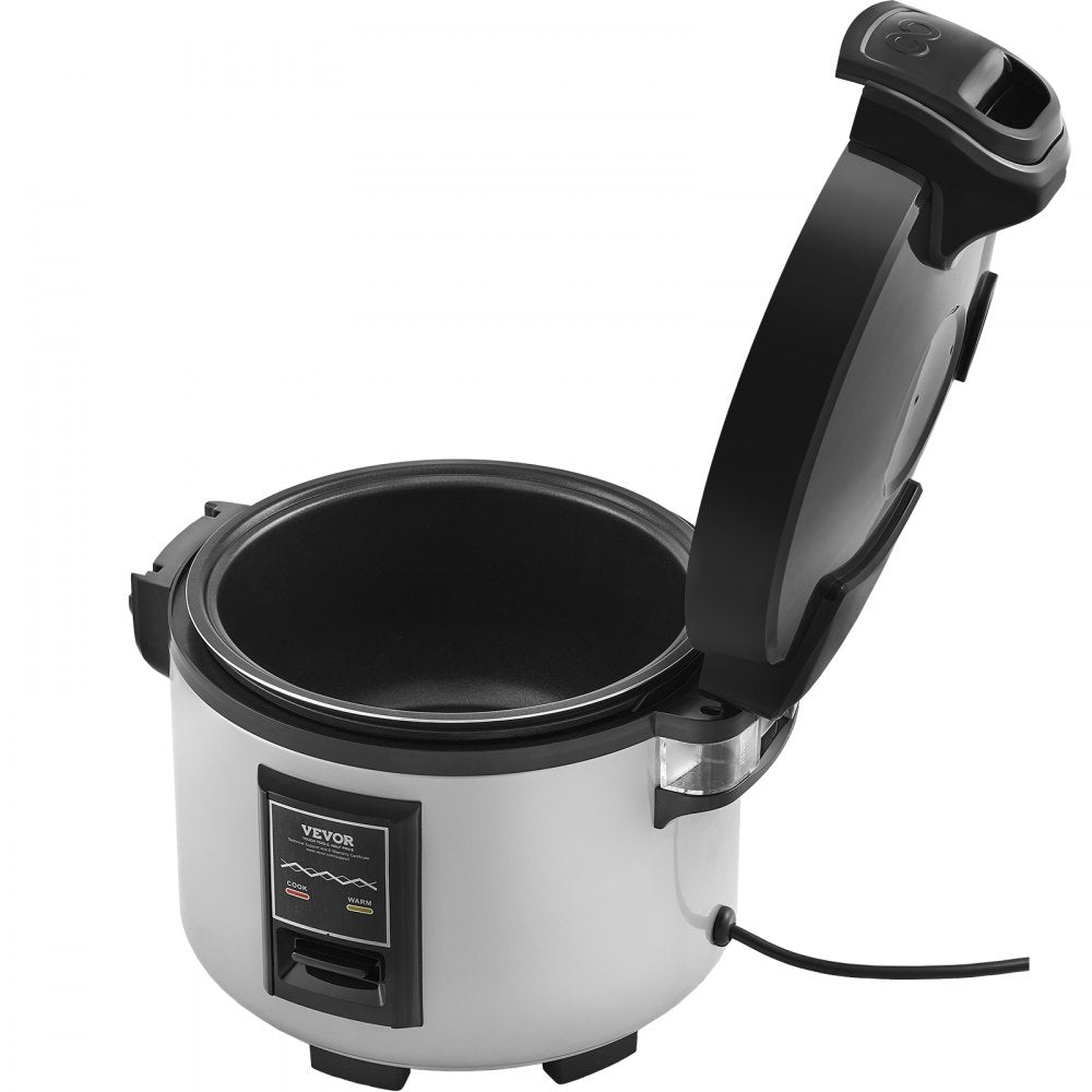 VEVOR Commercial Rice Cooker, 45-Cup Rice Cooker, 9.51 Qt / 9 Liter Large Rice Cooker and Warmer with Nonstick Inner Pot, Fast Cooking and 12-Hour Keep Warm, with Rice Cup and Paddle, for Restaurant