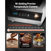 VEVOR Portable Induction Cooktop, 5000W Commercial Induction Burner with 16 Temperature Settings, Stainless Steel Countertop Induction Hot Plate with 4H Timer, Child Lock, for Restaurant Cooking