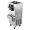VEVOR Commercial Ice Cream Machine, 20-28L/H Yield, 2200W 3-Flavor Freestanding Soft Serve Ice Cream Maker with 2 x 6L Hoppers & Built-In Puffing Pump, Pre-Cooling Low-Mix Alert for Snack Dessert Shop