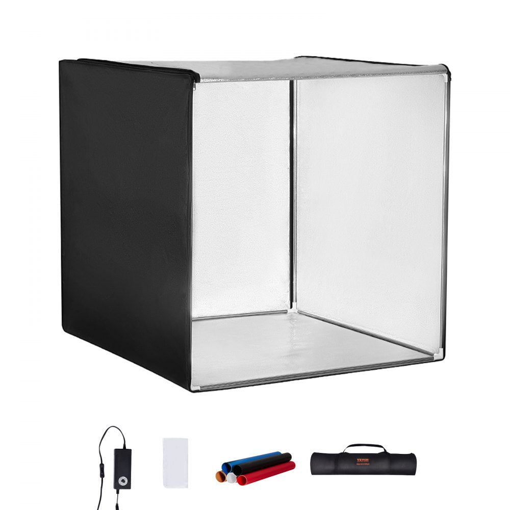 VEVOR Photo Studio Light Box, 39" x 39", 5600K Professional Photo Shooting Tent Kit with 210 LED Lights 5 Backdrops Power Adapter Soft Light Cloth Corner Pieces, High CRI ≥ 95 for Product Photography