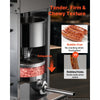 VEVOR Electric Sausage Stuffer 25 lbs Vertical Meat Maker Stainless Steel, for Commercial Use, Stepless Speed Control Meat Stuffer, Sausage Filler Kit, 4 Filling Tubes & Foot Pedal, ETL Approved