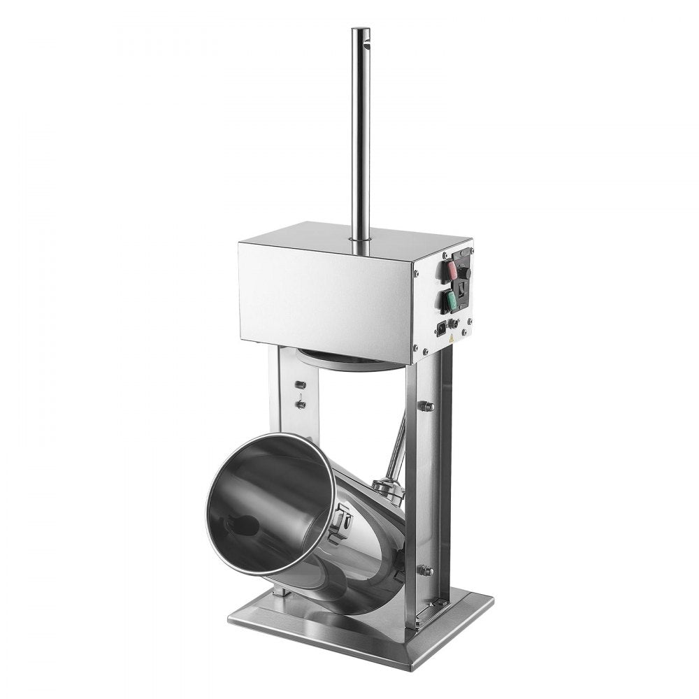 VEVOR Electric Sausage Stuffer 25 lbs Vertical Meat Maker Stainless Steel, for Commercial Use, Stepless Speed Control Meat Stuffer, Sausage Filler Kit, 4 Filling Tubes & Foot Pedal, ETL Approved