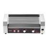 VEVOR Hot Dog Roller, 12 Hot Dog 5 Rollers, Stainless Steel Sausage Grill Cooker, 750W Hot Dog Machine with Dual Temp Control, Removable Oil Drip Tray, for Party Home Commercial