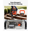 VEVOR Shop Vac, 2.6 Gallon Dry Shop Vacuum, 2.5 Peak HP Portable with 800W Input Power, Various Nozzles, 1.25in Diameter x 4ft Hose, 9.2ft Cord for Home, Garage, Jobsite, Workshop, Black Orange