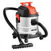 VEVOR Shop Vac, 5.8 Gallon Wet Dry Shop Vacuum, 4 Peak HP with One-Button Self-Cleaning, Dual-Filter, 900W Input Power, 1.25in x 7ft Hose, 9.8ft Cord, Metal Tank for Jobsite, Workshop, Garage, Home