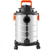 VEVOR Stainless Steel Wet Dry Shop Vacuum, 8 Gallon 6 Peak HP Wet/Dry Vac, Powerful Suction with Blower Function w/ Attachment 2-in-1 Crevice Nozzle, Small Shop Vac Perfect for Carpet Debris, Pet Hair