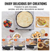 VEVOR Electric Crepe Maker, 16-Inch Commercial Crepe Machine, 1700W Flat Plate Crepe Griddle, Nonstick Stainless Steel Pancake Making Machine, Desktop Circular Cereals Pancake Stove with Temp Control