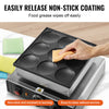VEVOR Dutch Pancake Maker, 9PCS 76mm Diameter Dorayaki Baker Machine, 850W Commercial Electric Poffertjes Grill, Non-stick Stainless Steel, Temp & Time Control, for Home Kitchen Restaurant Snack Bar