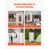 VEVOR Fitting Room, Moveable Dressing Room with Thick Curtains, Privacy Space with Casters and a Sturdy Metal Hook, for Boutique, Mall, Tailor's Store & Outdoor (39 x 39 x 81 in, Black and Beige)