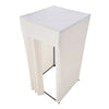 VEVOR Fitting Room, Moveable Dressing Room with Thick Curtains, Privacy Space with Casters and a Sturdy Metal Hook, for Boutique, Mall, Tailor's Store & Outdoor (39 x 39 x 81 in, Black and Beige)