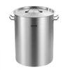 VEVOR Stainless Steel Stockpot, 36 Quart Cooking Pots, Cookware Sauce Pot with Basket, Lid, and Handle, Heavy Duty Commercial Grade Stock Pot, Sanding Treatment, for Steaming Boiling or Frying Silver