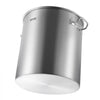 VEVOR Stainless Steel Stockpot, 54L Large Cooking Pots, Cookware Sauce Pot with Basket, Lid, and Handle, Heavy Duty Commercial Grade Stock Pot, Sanding Treatment, for Large Groups Events Silver