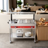 VEVOR Commercial Food Warmer 6 Pans + 2 Pots Electric Steam Table 1400W, for Buffet Restaurant Catering, SUS Server with Additional 1/1 Pan, Independent Temp Control, Acrylic Cover, and Undershelf