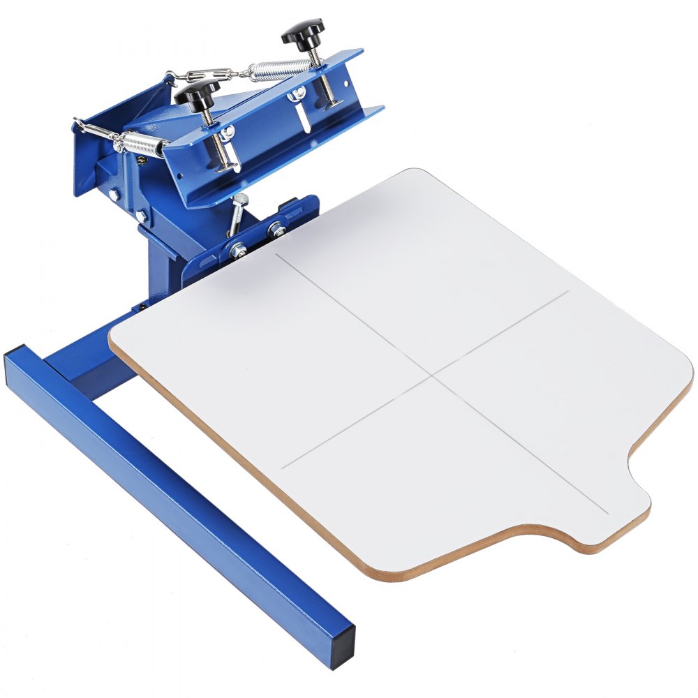 VEVOR Screen Printing Machine, 1 Color 1 Station Silk Screen Printing Press, 21.2x17.7in Screen Printing Press, Double-layer Positioning Pallet, Adjustable Tension for T-shirt DIY Printing