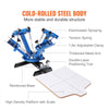 VEVOR 4 Color 1 Station Screen Printing Machine, 21.2x17.7in / 54x45cm Screen Printing Press 360° Rotable Silk, Double-Layer Positioning Pallet for T-Shirt DIY Printing