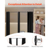VEVOR Fitting Room, Portable Changing Room with Thick Polyester Curtains, Double Dressing Rooms with Partition Curtains, for Boutique, Mall, Studio, Tailor's Store & Office 79 x 39 x 79 in (Black)