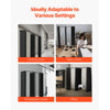 VEVOR Fitting Room, Portable Changing Room with Thick Polyester Curtains, Double Dressing Rooms with Partition Curtains, for Boutique, Mall, Studio, Tailor's Store & Office 79 x 39 x 79 in (Black)