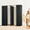 VEVOR Fitting Room, Portable Changing Room with Thick Polyester Curtains, Double Dressing Rooms with Partition Curtains, for Boutique, Mall, Studio, Tailor's Store & Office 79 x 39 x 79 in (Black)