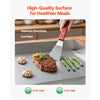 VEVOR Commercial Electric Griddle, 17.72 x 11.81 inch, 1750W, 122-570°F Adjustable Temp Control, Stainless Steel Countertop Flat Top Grill with 2 Spatulas, 2 Brushes, and 4 Foot Pads, for Steak