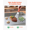 VEVOR Commercial Electric Griddle, 21.06 x 11.81 inch, 3200W, 122-570°F Adjustable Temp Control, Stainless Steel Body, Full Flat, with 2 Spatulas, 2 Brushes, and 4 Foot Pads, for Steak, Pancake