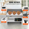 VEVOR Commercial Electric Griddle, 1700W Countertop Flat Top Grill, 122℉-572 ℉ Adjustable Temp, 14.17 x 11.81 x 0.39in Stainless Steel Griddle Grill with 2 Shovels and 2 Brushes for Home or Restaurant