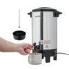 VEVOR Commercial Coffee Urn, 40 Cup 6 L Hot Beverage Dispenser with Dripless Faucet, Quick-Brewing Commercial Coffee Maker, Automatic Temperature Control, for Catering, Party, Church & Restaurant