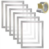 VEVOR Screen Printing Kit, 6 Pieces Aluminum Silk Screen Printing Frames, 20x24inch Silk Screen Printing Frame with 110 Count Mesh, High Tension Nylon Mesh and Sealing Tape for T-shirts DIY Printing