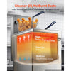 VEVOR Commercial Propane Deep Fryer 90,000 BTU with 2 Baskets, 3-Tube Burner Fryer, Stainless Steel Floor Standing Deep Fryers Cart, 40 lbs Capacity for Restaurants