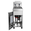 VEVOR Commercial Propane Deep Fryer 90,000 BTU with 2 Baskets, 3-Tube Burner Fryer, Stainless Steel Floor Standing Deep Fryers Cart, 40 lbs Capacity for Restaurants