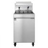 VEVOR Commercial Propane Deep Fryer 150,000 BTU with 2 Baskets, 5-Tube Burner Fryer, Stainless Steel Floor Standing Deep Fryers Cart, 80 lbs Capacity for Restaurants
