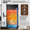 VEVOR Commercial Water Boiler, Electric Hot Water Dispenser with 316 Stainless Steel Heating Tube, 1500W Step-by-step Fast Heating 50L per Hour Hot Water Boiler, for Coffee Tea Restaurant Office