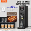 VEVOR Commercial Water Boiler, Electric Hot Water Dispenser with 316 Stainless Steel Heating Tube, 1500W Step-by-step Fast Heating 50L per Hour Hot Water Boiler, for Coffee Tea Restaurant Office