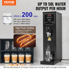 VEVOR Commercial Water Boiler, Electric Hot Water Dispenser with 316 Stainless Steel Heating Tube, 1500W Step-by-step Fast Heating 50L per Hour Hot Water Boiler, for Coffee Tea Restaurant Office