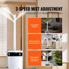 VEVOR Humidifier for Home Large Room, Commercial Humidifier for Whole House 1291.7 sq ft, 16L Water Tank & Night Light & 12h Timer & Auto Shut-Off , Greenhouse, Commercial Branch Tube w/ 360° Nozzle