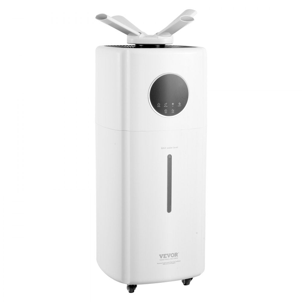 VEVOR Commercial Humidifier, 5.5 Gal/21L 40.6 oz/h Cool Mist Output, Industrial Air Vaporizer for Large Room Up To 1291.7 Sq Ft,Top Refill Humidifier w/ 12-Hour Timer for Whole House,Greenhouse, Plant
