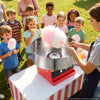 VEVOR Cotton Candy Machine Commercial 1000W Electric Candy Floss Maker Red, Ideal for Home, Carnival, Birthday, Family Party, Easy Use with 20.5 in Stainless Steel Bowl, Storage Tray and Sugar Scoop
