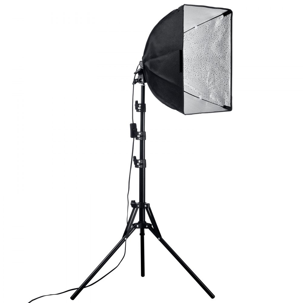 VEVOR Softbox Lighting Kit, 16" x 16", Professional Softbox with 45W LED Bulbs, 3000-6500K Adjustable Color Temperature, Tripod Stand, Studio Lights for Photography, Vedio Recording, Live Streaming