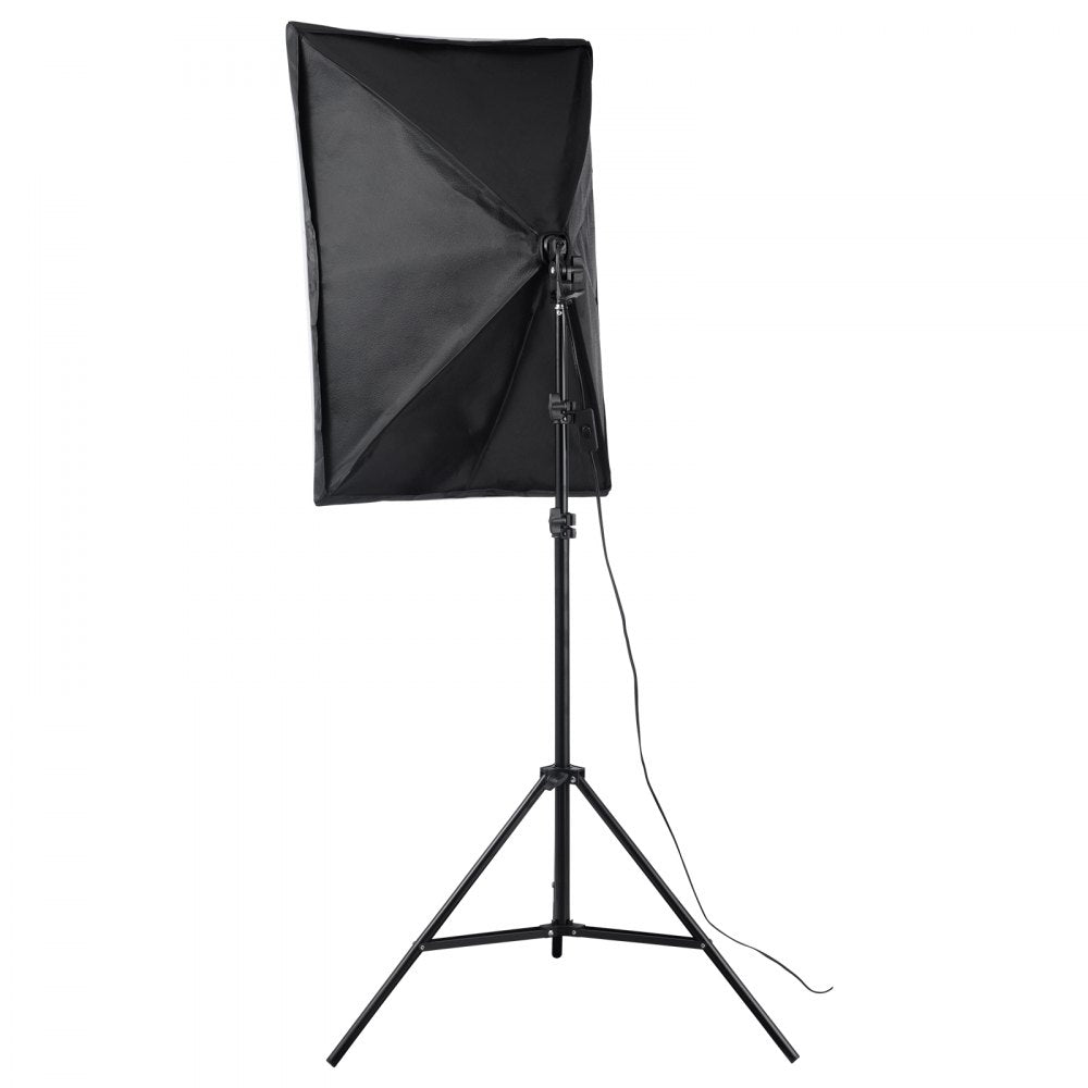 VEVOR Softbox Lighting Kit, 20" x 28", Professional Softbox with 30W 5500K LED Bulbs, Close to Natural Daylight, Adjustable Tripod Stand, Studio Lights for Photography, Vedio Recording, Live Streaming