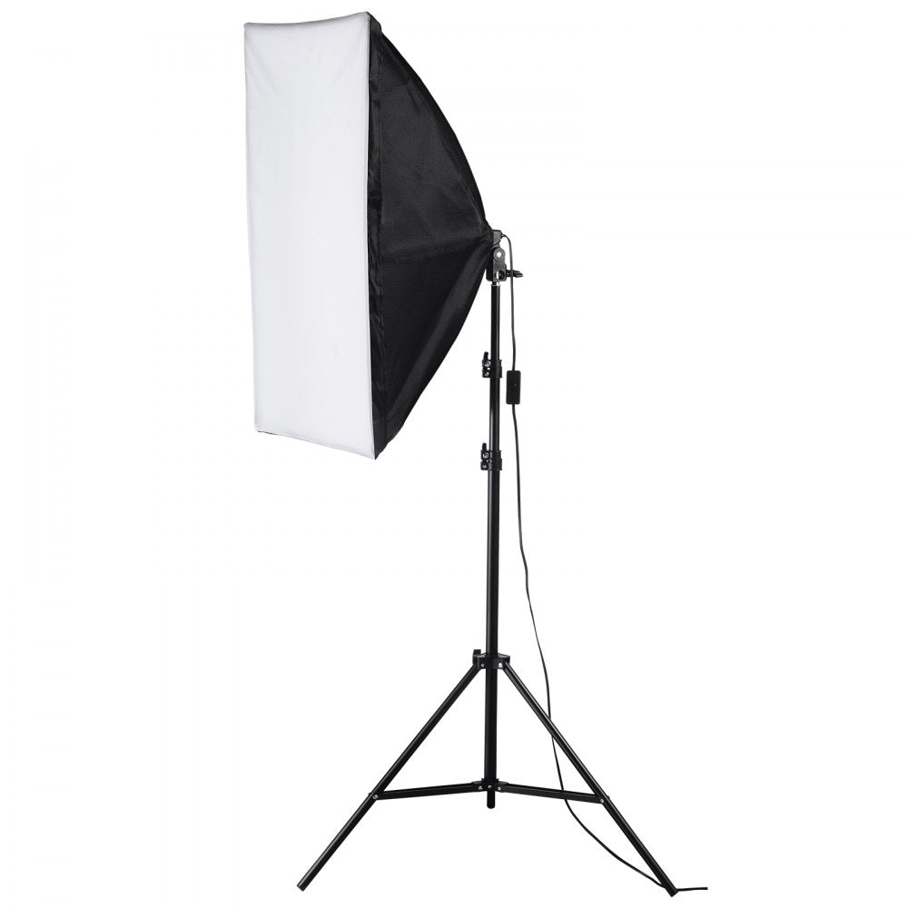 VEVOR Softbox Lighting Kit, 20" x 28", Professional Softbox with 30W 5500K LED Bulbs, Close to Natural Daylight, Adjustable Tripod Stand, Studio Lights for Photography, Vedio Recording, Live Streaming