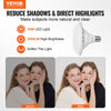 VEVOR Softbox Lighting Kit, 24" x 24", Professional Softbox with 30W 5500K LED Bulbs, Close to Natural Daylight, Adjustable Tripod Stand, Studio Lights for Photography, Vedio Recording, Live Streaming