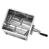 VEVOR Manual Meat Mixer, 20L Fixed Tank Meat Processing Equipment(Mixing Max 30LBS for Meat), Stainless Steel Meat Mixer, Sausage Mixer Machine with Lid Handle Gear Reducer, Ground Beef Hand Mixer