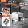 VEVOR Manual Meat Mixer, 10L Fixed Tank Meat Processing Equipment(Mixing Max 15LBS for Meat), Stainless Steel Meat Mixer, Sausage Mixer Machine with Lid Handle Gear Reducer, Ground Beef Hand Mixer