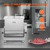 VEVOR Manual Meat Mixer, 15L Tilt Tank Meat Processing Equipment(Mixing Max 15LBS for Meat), Stainless Steel Meat Mixer, Sausage Mixer Machine with Lid Handle Gear Reducer, Ground Beef Hand Mixer