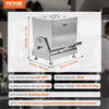 VEVOR Manual Meat Mixer, 30L Tilt Tank Meat Processing Equipment(Mixing Max 30LBS for Meat), Stainless Steel Meat Mixer, Sausage Mixer Machine with Lid Handle Gear Reducer, Ground Beef Hand Mixer