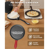 VEVOR Tortilla Press, 10 Inch Cast Iron Tortilla and Roti Maker, Heavy Duty Tortilladora Press, Pataconera Makers with Handle and 100 Pcs Parchment Paper, Dough Taco Press for Flour Tortilla, Tawa