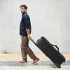 VEVOR Studio Equipment Trolley Case, 35.83 x 11.81 x 14 in / 91 x 30 x 35.5 cm, Rolling Camera Bag, Carrying Bag with Wheels Straps Padded Compartment Handle, for Light Stands, Tripods, Telescopes
